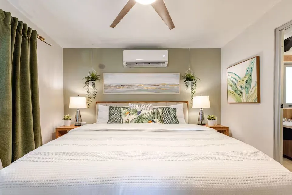 Ocean-and-jungle villa bedroom in Río Grande, Puerto Rico