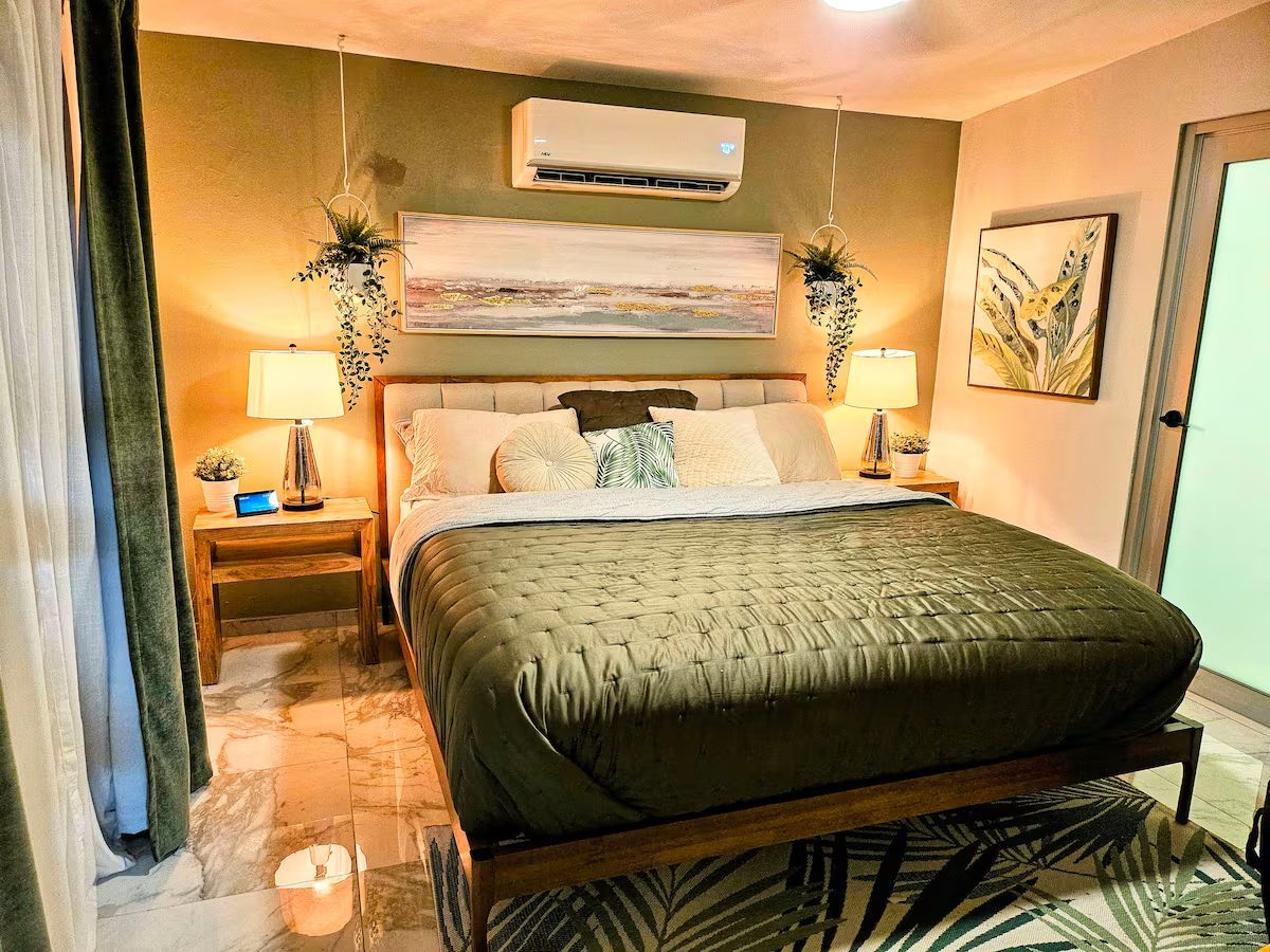 Before — bedroom, overhead angle